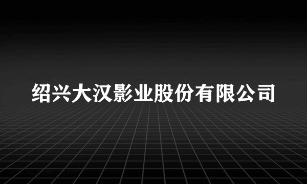 绍兴大汉影业股份有限公司