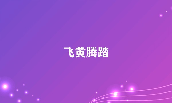飞黄腾踏
