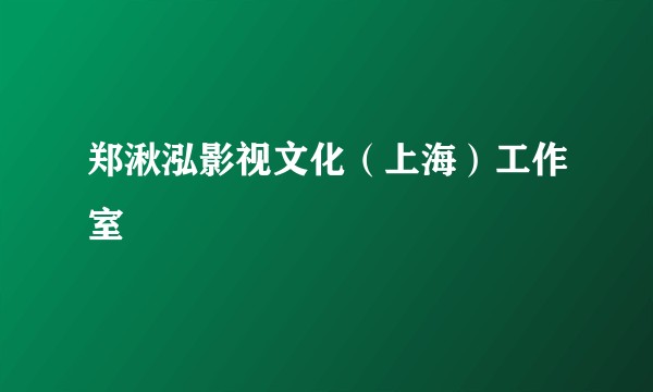 郑湫泓影视文化（上海）工作室