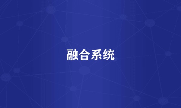 融合系统