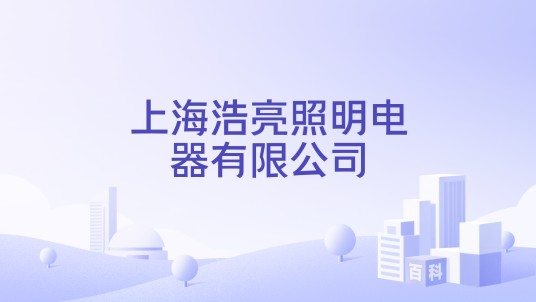 上海浩亮照明电器有限公司