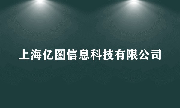上海亿图信息科技有限公司