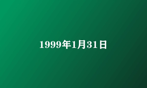 1999年1月31日