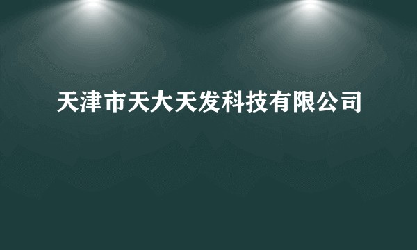 天津市天大天发科技有限公司