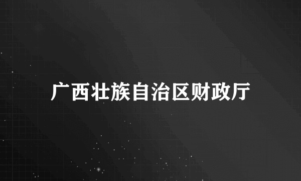 广西壮族自治区财政厅