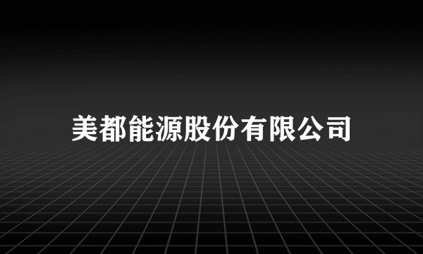美都能源股份有限公司