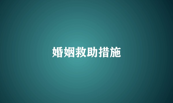 婚姻救助措施