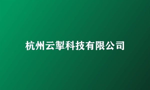 杭州云掣科技有限公司