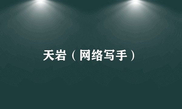 天岩（网络写手）