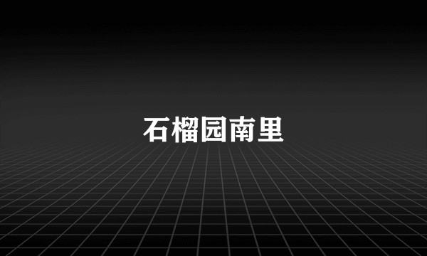 石榴园南里