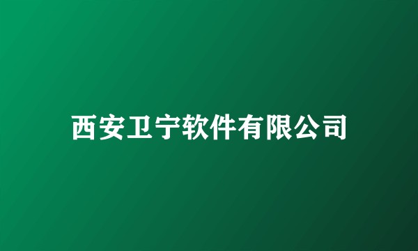 西安卫宁软件有限公司