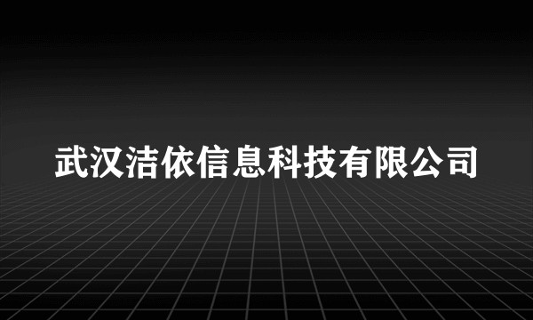 武汉洁依信息科技有限公司