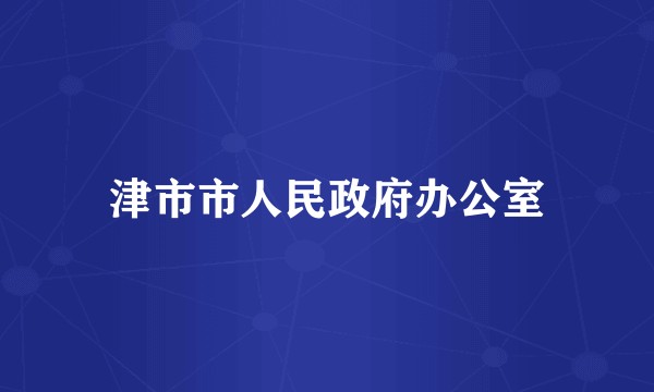 津市市人民政府办公室