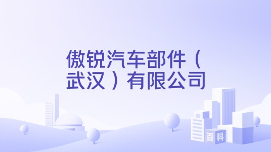 傲锐汽车部件（武汉）有限公司