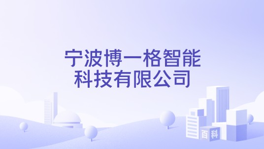 宁波博一格智能科技有限公司
