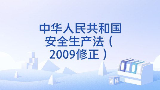 中华人民共和国安全生产法（2009修正）