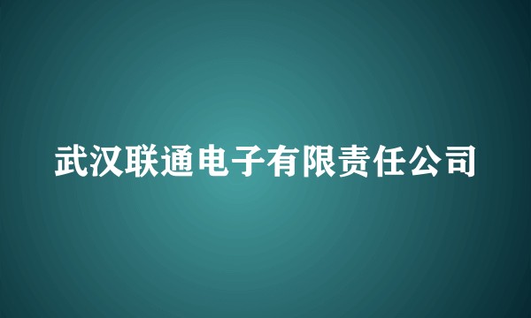 武汉联通电子有限责任公司