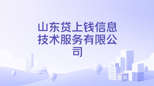 山东贷上钱信息技术服务有限公司