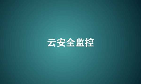 云安全监控