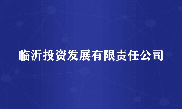 临沂投资发展有限责任公司