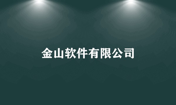 金山软件有限公司