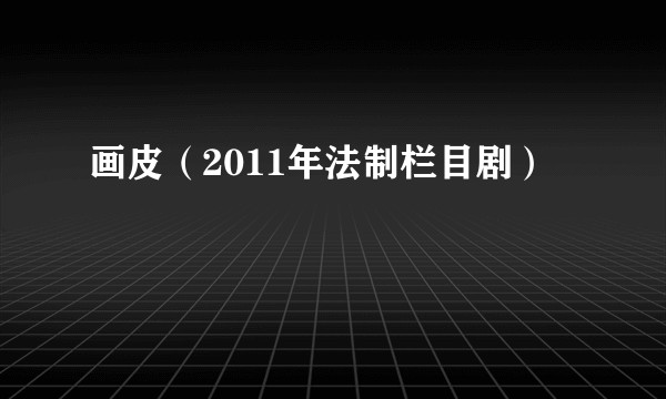 画皮（2011年法制栏目剧）