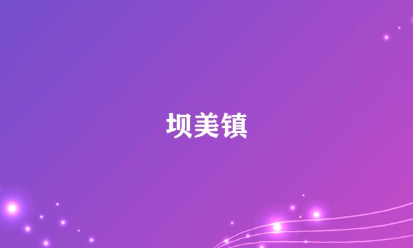 坝美镇