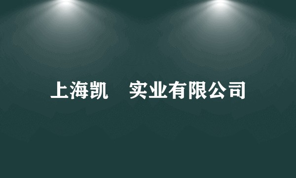 上海凯燊实业有限公司