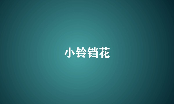 小铃铛花