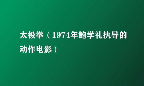 太极拳（1974年鲍学礼执导的动作电影）