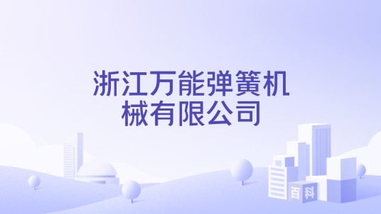 浙江万能弹簧机械有限公司