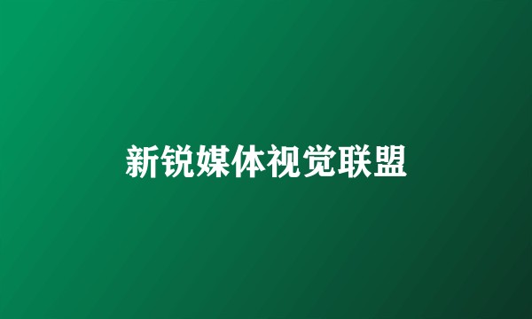 新锐媒体视觉联盟