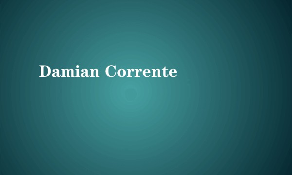 Damian Corrente
