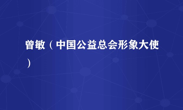曾敏（中国公益总会形象大使）