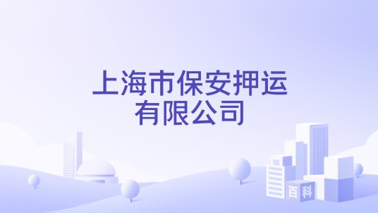 上海市保安押运有限公司