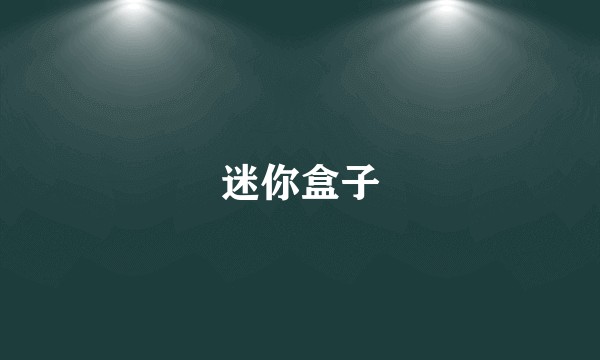 迷你盒子