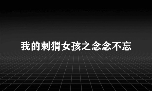 我的刺猬女孩之念念不忘