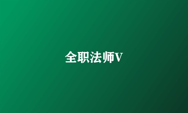 全职法师V