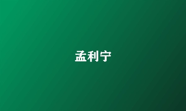 孟利宁