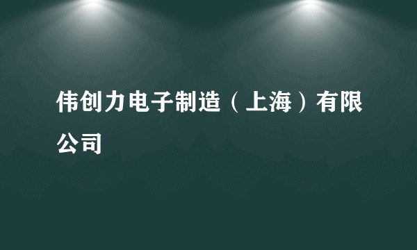 伟创力电子制造（上海）有限公司