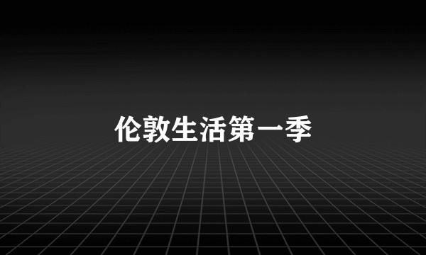 伦敦生活第一季
