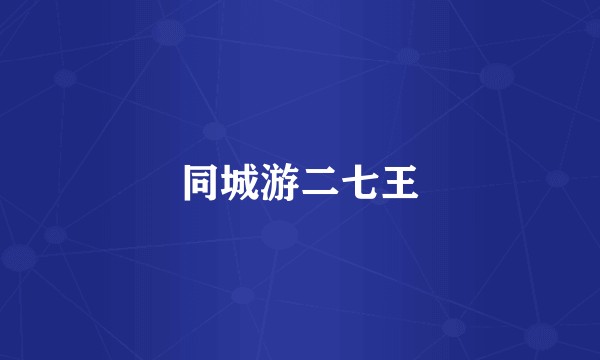 同城游二七王