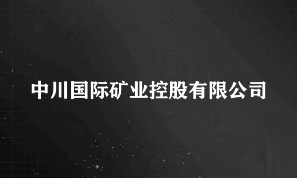 中川国际矿业控股有限公司
