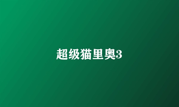 超级猫里奥3