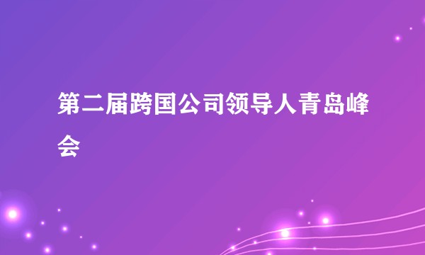 第二届跨国公司领导人青岛峰会