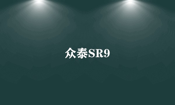 众泰SR9