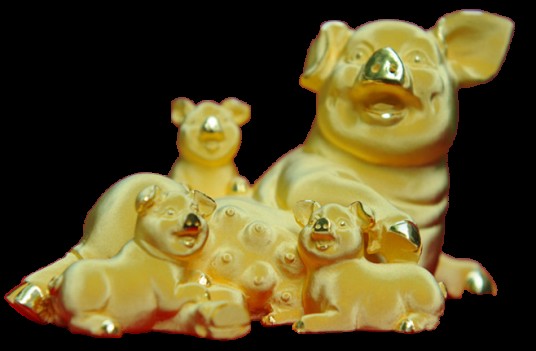 金猪（遂昌金矿国家矿山公园黄金博物馆藏品）