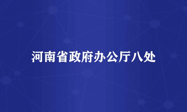 河南省政府办公厅八处