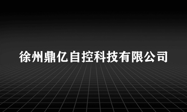 徐州鼎亿自控科技有限公司