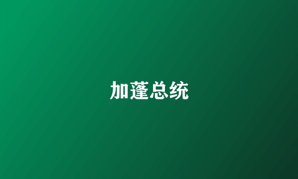加蓬总统